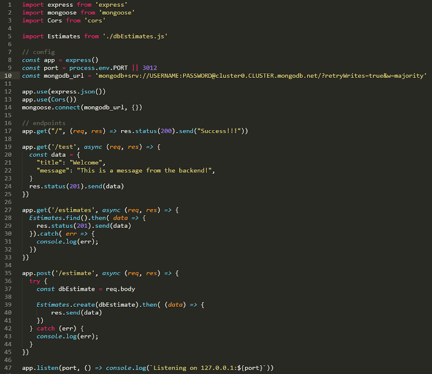package.json file